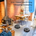 thumbnail image 5 of 2-in-1 Robot Vacuum and Mop Combo, 1600Pa Strong Suction, WiFi & App Control, Ultra Slim Self-Charging Robotic Vacuum Cleaner for Hardwood Floors and Tile, 5 of 7