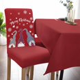 thumbnail image 6 of Chair Covers for Dining Room Set of 4,Christmas Gnome Winter Snowflakes Stretch Seat Protector Removable Washable Chairs Slipcovers for Kitchen Banquet Wedding Hotel,Funny Dwarf Sky Blue, 6 of 6