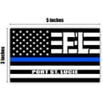 thumbnail image 2 of Port St. Lucie FL Florida St. Lucie County Thin Blue Line Stealthy USA Flag - Honoring Law Enforcement Officers Flags - Blue Lives Matter Euro Decal Bumper Sticker 3M Vinyl 3" x 5", 2 of 3