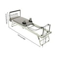 thumbnail image 2 of Pilates Machine, Multi-Functional Home Gym Equipment with Latex Springs, Durable Steel Frame, Gray Pilates Reformer Bed for Yoga Stretching, 2 of 11