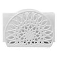 thumbnail image 4 of Sunflower Cast Iron Napkin Holder, White, 4 of 6
