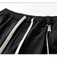 thumbnail image 5 of Men's Casual Cargo Shorts, Elastic Drawstring Waist with Multi-Pockets, Relaxed Fit Lightweight Streetwear Shorts for Men Everyday Casual Wear Black 3XL, 5 of 5