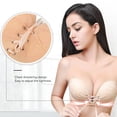 thumbnail image 4 of Sujetador Sin Tirantes Para Mujer, Sujetador Push-up Sin Tirantes Con Cuello En V Para Boda, 4 of 7