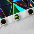 thumbnail image 4 of Erosebridal Teens Abstract Iridescent Triangle Black Out Curtains,Boys Girls Colorful Minimalist Geometric Curtains Pack of 2 (42x63 Each), 4 of 6