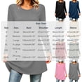 thumbnail image 7 of ClodeEU Women's Crew Neck Long Sleeve Tunic Top, Casual Loose Fit Long Pullover Blouse ,Women's S-XXXL, 7 of 7