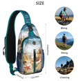 thumbnail image 5 of Crossbody Sling Backpack for Women Men Beach Starfish Scallop Shoulder Sling Crossbody Casual Chest Bag for Travel Sports Running Hiking, 5 of 6