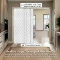 thumbnail image 3 of Chicology Adjustable Sliding Panel Blinds. Diamond, 46"-86"W X 0"-96"H, 3 of 9