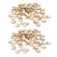 thumbnail image 1 of Astillas de madera con forma de palma para hacer tú mismo, 200 piezas Astillas de madera con forma de palma para hacer tú mismo Astillas de madera decor, 1 of 14