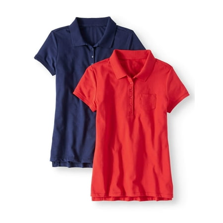 No Boundaries Juniors' School Uniform Short Sleeve Polo 2 (Best Stores For Juniors)