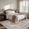 thumbnail image 3 of SIXHOME 6'x9' Area Rugs for Living Room Washable Rugs Carpet Medallion Traditional Rugs for Bedroom Dinning Room Office Soft Non Slip Large Area Rug Retro Home Decor Blue, 3 of 8