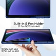 thumbnail image 3 of JETech Case for Samsung Galaxy Tab S9 Plus 12.4 Inch with S Pen Holder, Soft TPU Tri-Fold Stand Protective Tablet Cover, Support S Pen Charging, Auto Wake/Sleep (Navy), 3 of 6