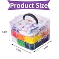 thumbnail image 5 of Fuse Beads Kit,10000PCS 5MM 24 Colors , Mini 3-Layer Storage Box, 6 Patterns, Ironing Papers,Tweezers, Keychains &DIY Craft Set with Tools & Accessories Craft,Unisex,Ocean Theme, 5 of 8