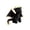Black, variant on Toyhbin - Mini Black Palm Pals - Plush Pocket Soft Stuffed Dragon Shape Doll (with card)- Adorable Stuffed Animal