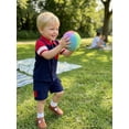 thumbnail image 6 of BemeyourBBs Toddler Baby Boys Summer Clothes 2 Pieces Outfit Contrast Color Short Sleeve Lapel Button Down Shirt Tops with Pockets Cargo Shorts 2Pcs Set, 6 of 9