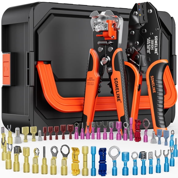 Kit de herramientas para crimpar conectores termorretráctiles SOMEELINE con 48 tamaños