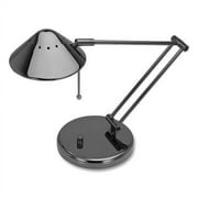 V-Light Halogen Desk Lamp 15 Brushed Nickel VSD102BC