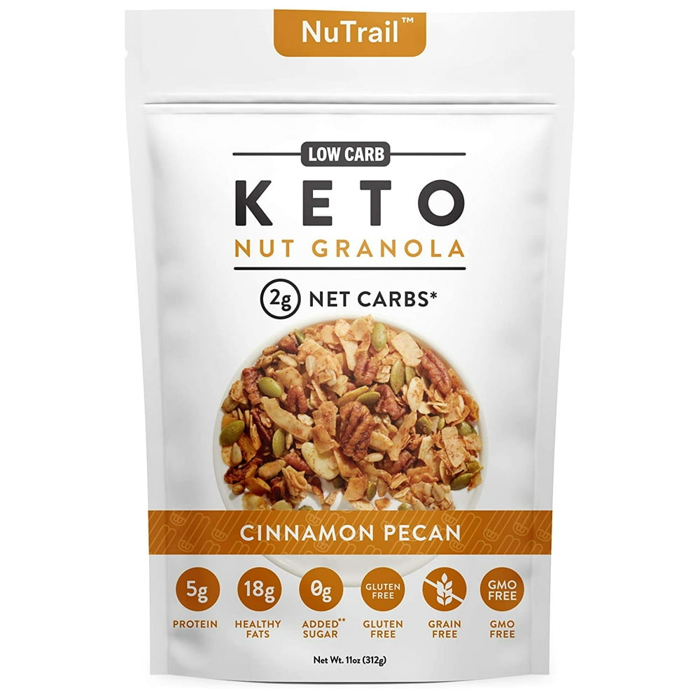 NuTrail™ Keto Nut Granola Healthy Breakfast Cereal Low Carb Snacks