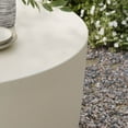 thumbnail image 6 of Brion Round Indoor - Outdoor Patio Concrete Coffee Table in White, 6 of 9