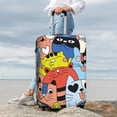 thumbnail image 3 of Lsque Funny Cats Printed Luggage Cover, Travel Luggage Protector,Scratch and Dirt Resistant, Fits 18-32 Inch Luggage - Medium, 3 of 9