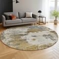 thumbnail image 6 of Addison Rugs Mayfield Premium Machine Washable Transitional Abstract Brown Round Rug, 8' x 8', 6 of 6