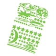 thumbnail image 2 of 2 Piezas de Calcomanías para Pared, Puerta, Espacio Cósmico, Ornamento Decorativos para Hogar Verde, 2 of 9