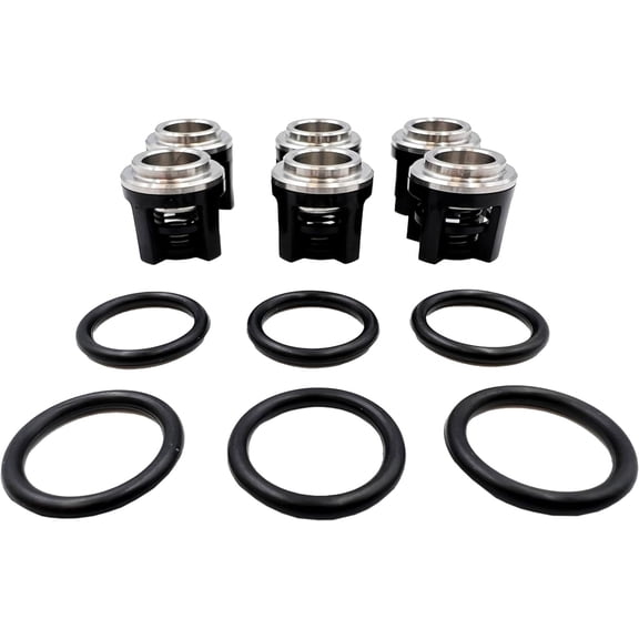 AR Annovi Reverberi Replacement Valve Kit 6 Pack, AR2864, Black