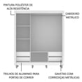 thumbnail image 5 of Ropero Closet Madesa Lyon Plus 3 Puertas con Pies B/M, 5 of 5