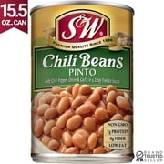 S&W Pinto Chili Beans 15.5 oz. Can