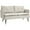 Cream White, variant on HOMCOM 55" Loveseat Sofa for Bedroom Love Seats for Small Space Grey