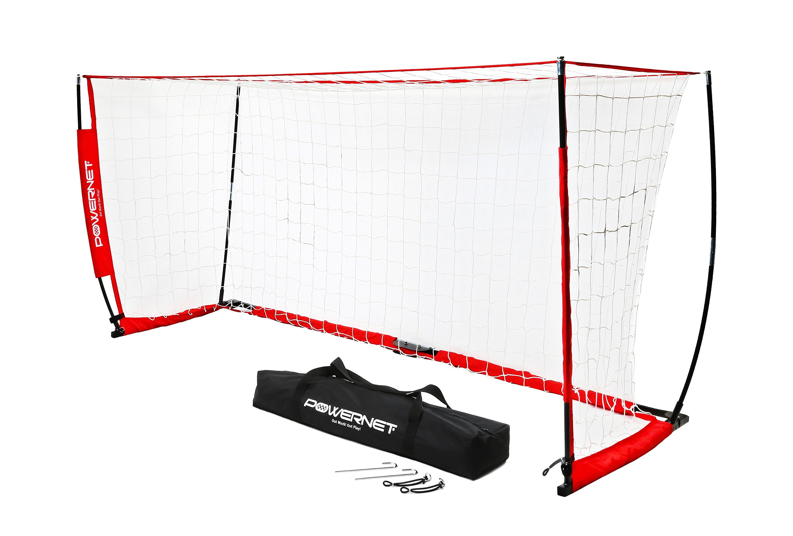Ancheer 12 x 6 ft Soccer Goal Portable Bow Style Net Perfect For Soccer Durable 