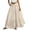 A-Beige699, variant on Elastic Waist Summer Maxi Skirt for Women Tiered Pocket Beach Travel Long Flared Skirt
