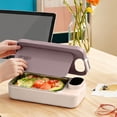 thumbnail image 3 of Portable Rechargeable Lunch Box | Oimcto Cordless Self-Heating Lunch Box with Timer, 6 Heat Levels & Temperature Display, Leakproof, 900mL, 3 of 4