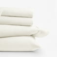 thumbnail image 4 of 100% Cotton Flannel Bed Sheets Set for Full Size Bedding in Ivory by Comfort Canopy, 4 of 15