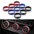 thumbnail image 2 of Anillo de Control de CA para coche, cubierta embellecedora para Interior de coche, 3 piezas, para VW Tiguan Atlas t-roc Ateca FR Passat B8 Variant 2017-2019, 2 of 4