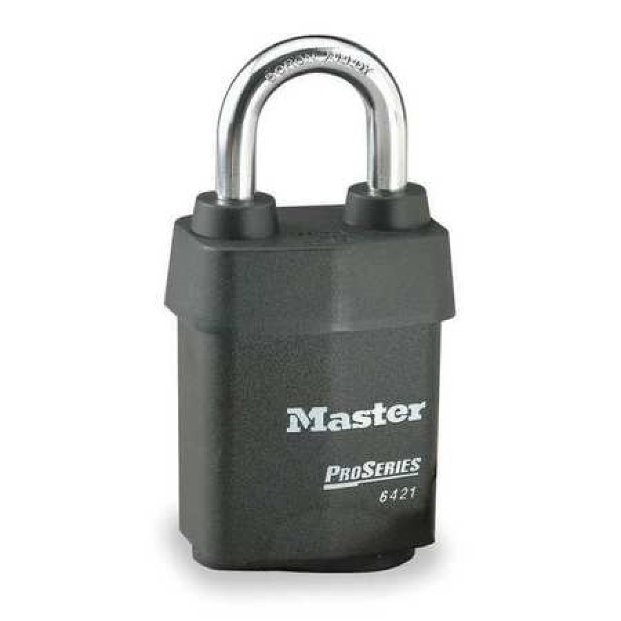 Master Lock Keyed Padlock, 7/8 in,Rectangle,Black 6421WO - Walmart.com