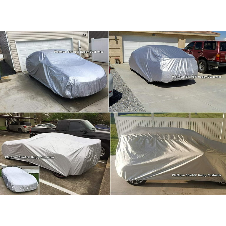 Platinum Shield Weatherproof Car Cover Compatible with 2013 Kia Rio  Sedan,Hatchback 4 Door - Outdoor/Indoor - Protect Water, Snow, Sun - Fleece  Lining