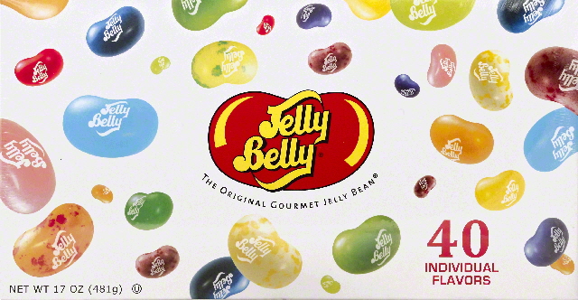 Jelly Belly, 40 Individual Flavors Jelly Beans, 17 Oz