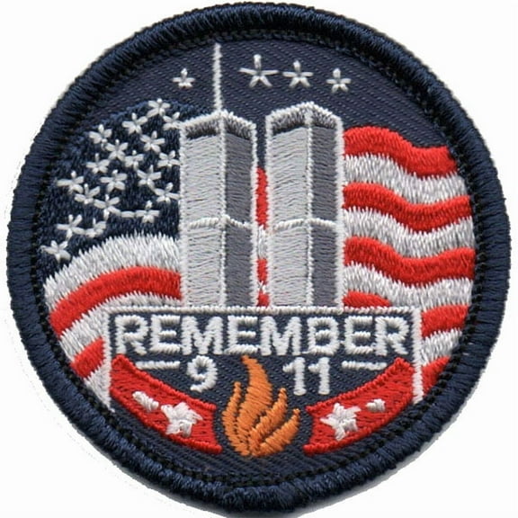 12 pieces 2" Custom Activity Scouts Applique Fun Patches - Remember 9/11 Patch