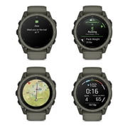 Garmin tactix 8 Tactical Smartwatch 51mm, AMOLED Touchscreen, Multiband GPS, Applied Ballistics Ultralight Solver, Titanium Sapphire Case, Built-In Flashlight, Olive Drab Cerakote Bundle