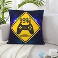 thumbnail image 5 of LNWH Decorative Pillow Covers, Fantasy Game Zone Square Sofa Decorative Knit Pillow Case, 18"x18", 5 of 8