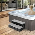 Confer Leisure Accents 36 In Deluxe Patio Long Hot Tub Spa Step, Gray