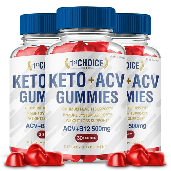 1st Choice Keto Gummies, First Choice Keto ACV Apple Cider Vinegar First Choice Keto Gummies Supplement Official Gummy (3 Pack)