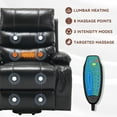 thumbnail image 6 of Muumblus Power Lift Recliner Chair with Heat and Massage Electric lift Chairs for Elderly, Black, 6 of 7