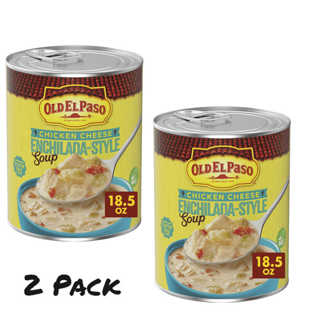 ( 2 Pack ) Old El Paso Chicken Cheese Enchilada-Style Soup, Ready to Serve Canned Soup, 18.5 oz