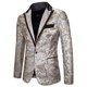 thumbnail image 1 of Hombres traje casual cuello solo botón lentejuelas rendimiento vestido traje abrigo Pompotops oipoqjl22205, 1 of 7