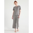 thumbnail image 3 of Joyspun Women's Knit Sleep T-Shirt with Short Sleeves, Sizes S-3X, 3 of 6