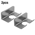 thumbnail image 4 of Hair Dryer Holder Hardware Hassle-free Long-lasting Mounting Organizer Plastic Rack Saving Space Accessories Hot Grey (base)-2pcs, 4 of 9