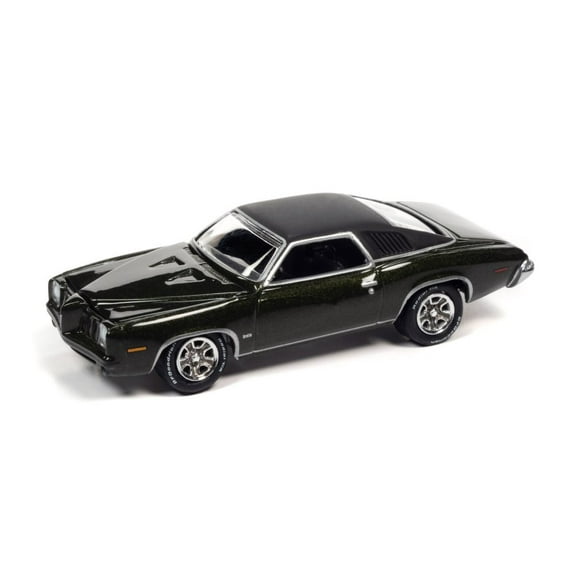 1973 Pontiac Grand AM, Golden Olive Green Metallic - Johnny Lightning JLSP163/24B - 1/64 scale Diecast Model Toy Car