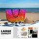 thumbnail image 5 of Fotbe Colorful Glitter Bolsa de Viaje para Playa - Resistente al Agua, Bolsa Tote de Gran Capacidad y Ligera con 7 Bolsillos para Mujeres y Hombres, 5 of 7