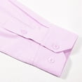 thumbnail image 5 of JTieacloth Long Sleeve Dress Shirts Combed Men's Long Sleeve Dress Shirt Striped Casual Formal Business Wear Slim Fit Comfortable Pink, 5 of 6